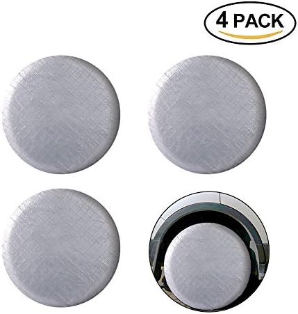 ZILONG Set of 4 Tire Covers Fits 27" to 29" Tire Diameters, Waterproof Aluminum Film Tire Sun Protectors Wheel Covers for Auto Truck Car Camper