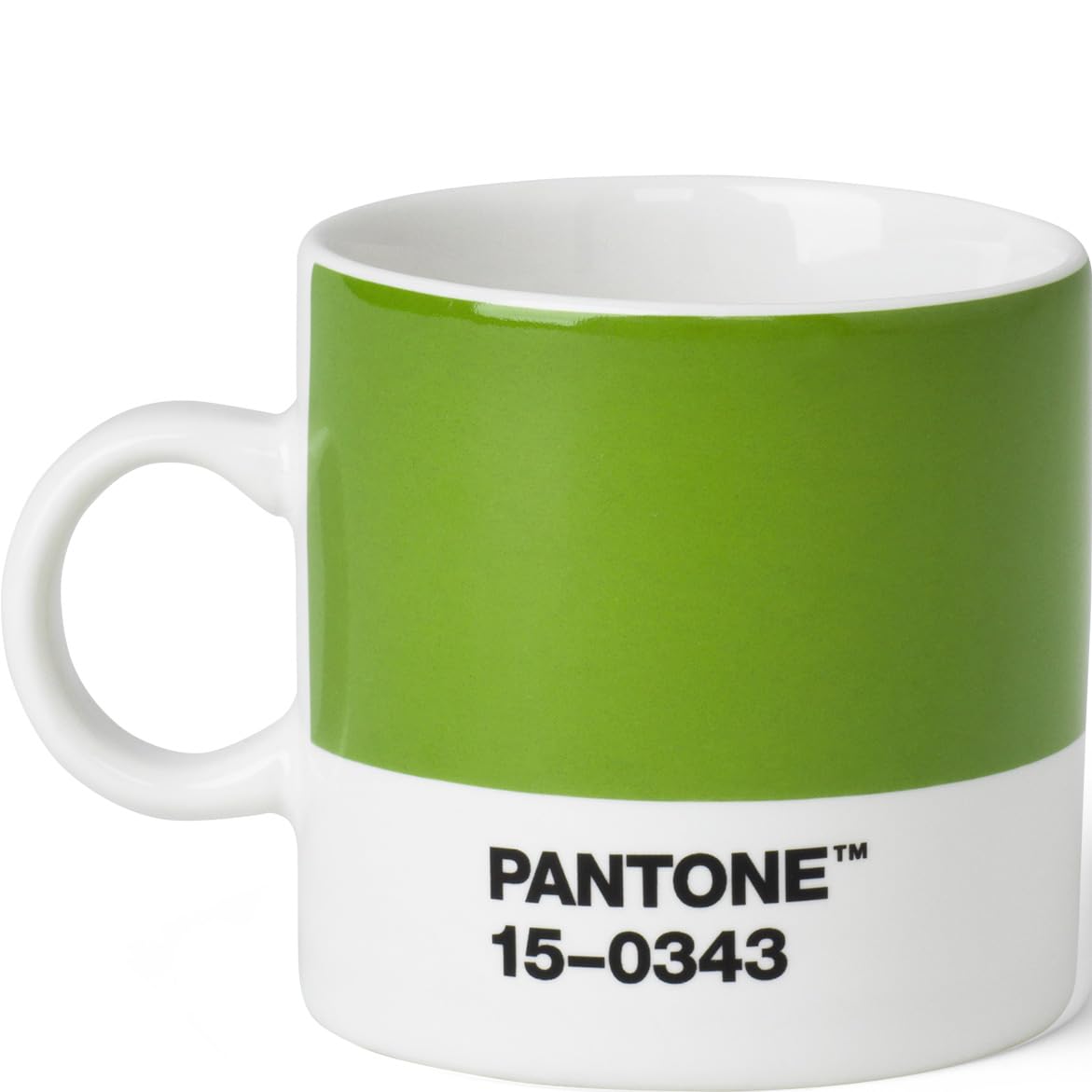 Copenhagen Design PANTONE Espresso Cup, small coffee cup, fine china (ceramic), 120 ml, Green