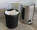 Juvale Stainless Steel Trash Can - Step Trash and Recycling Bin for Bathroom, Living Room, Office - 10.75 Inches in Height, 8 Inches in Diameter