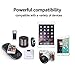 Power Bank Compact Small 3x3” with Big Capacity 10,000mAh by FREEWISE, Powers Bluetooth Speakers, Smart Phone. Ultra Portable, 2 USB Output Ports, Small Light, Suede Surface (White)