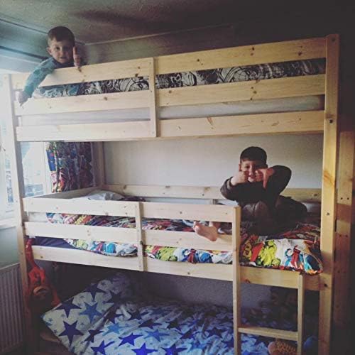 STRICTLY BEDS&BUNKS Pandora Euro Triple Sleeper, 3ft Single, Natural, 90 x 200 cm - Image 3