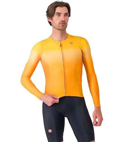 Amazon.com : CASTELLI UPF Long-Sleeve Jersey Silver Gray S