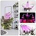 Grow Light, LED Grow Lights for Indoor Plants, Lxyoug Stepless Dimmable 15W 15LEDs Bulb Red Blue Spectrum, 3-Head Divide Control Adjustable Gooseneck