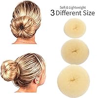 Zinnor Hair Bun Maker Blonde Hair Bun Insert Hair Styling