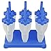 Tovolo Rocket Ice Pop Mold Popsicle Maker, Drip-Guard, Sturdy Stand Base, 2.5 Fluid Oz, Set of 6, Blue, 80-8001BC