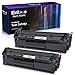 E-Z Ink (TM) Compatible Toner Cartridge Replacement for Canon 104 CRG-104 FX-10 FX-9 to use with FAXPHONE L90 L120 ImageClass D420 D480 MF4350d MF4150 MF4270 MF4370 MF4690 Printer (Black, 2 Pack) primary