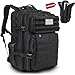 Tactical Sling Bag Pack Military Rover Shoulder Sling Backpack Molle Assault Range Bag Everyday Carry Diaper Bag Day Pack (Dark Black)