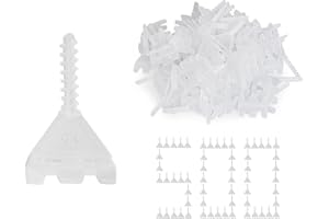 Storystore Tile Leveling System Kit-1/16 Inch 500 White Base Tile Spacers- Anti-Loosening Spacers Floor/Wall/Bathroom for Pre