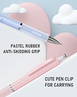 Nicpro 3PCS Pastel Mechanical Pencils 0.5mm with Case 72 Lead Refill Set view 3
