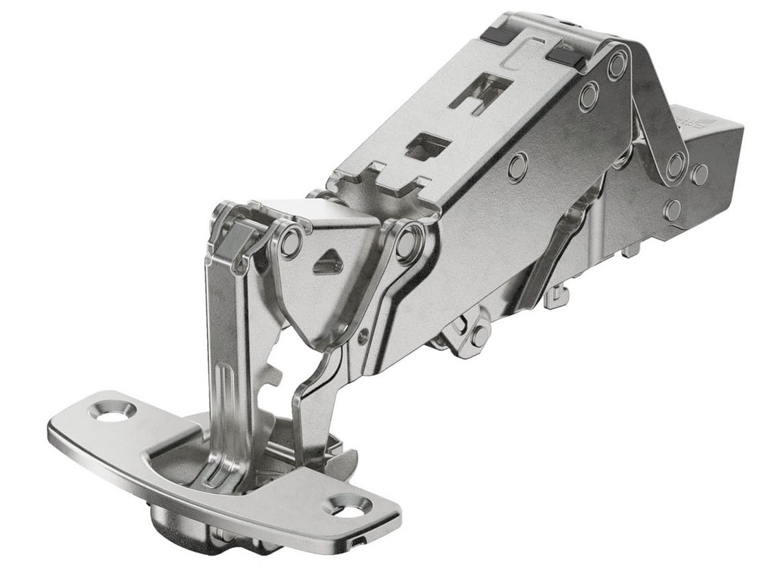 Hettich 6802200029 I-Sensys 8657i Quick Mount Hidden Hinge with Integrated Silent System, Opening Angle 165, Nickel Plated Steel