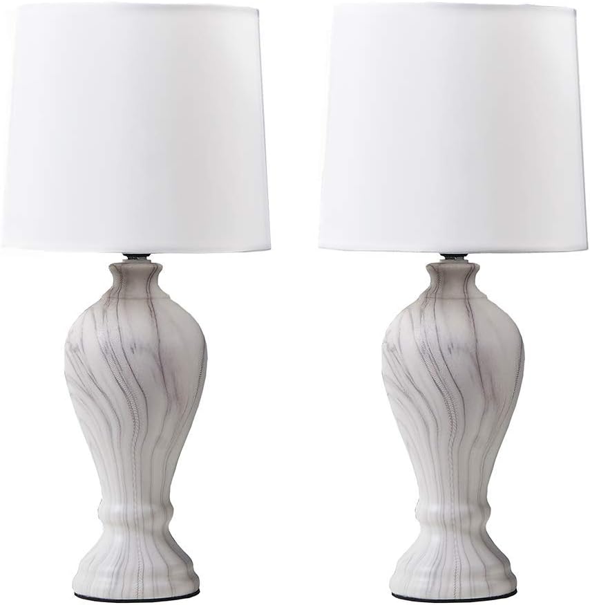 ENGELCH Small Table Lamp Set f 2，Modern Table Lamp Sets
