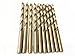 HSS Cobalt Drill Bit Set 9/64 Inch 10Pcs M35 Co Twist Jobber Length Steel Metal Drill Bits