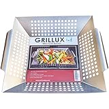 Grillux Stainless Steel Vegetable Grill Basket