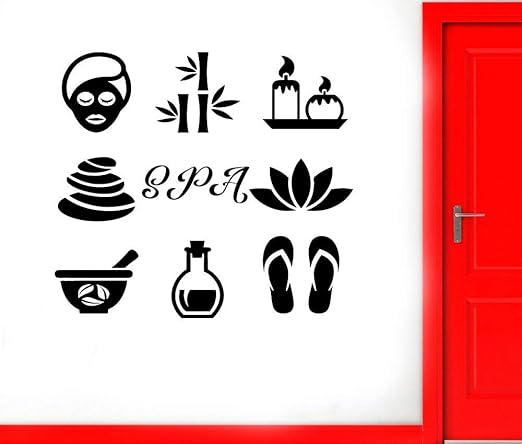 Amazon Com Salon Wall Art Decals Decor Beauty Nail Hair Makeup
