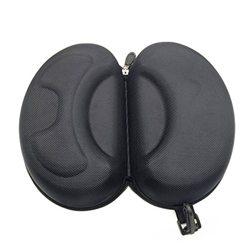 SuperMMark Black Large Hard Sports Glasses Case SKI Snowboard Snow Goggles Box Goggles Storage Holder - Lightweight Zipper Closure