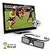 2 Packs 3D Active Shutter Bluetooth Glasses for Samsung UN60ES7500 UN60ES7100 UN55ES6900 UN55ES6580 UN65ES6550 UN55EH6070 UN40EH6030 UN60ES8000 UN46ES7550 UN55ES7500 UN55ES7100 UN40ES6580 UN50ES6500 3D TVs Black