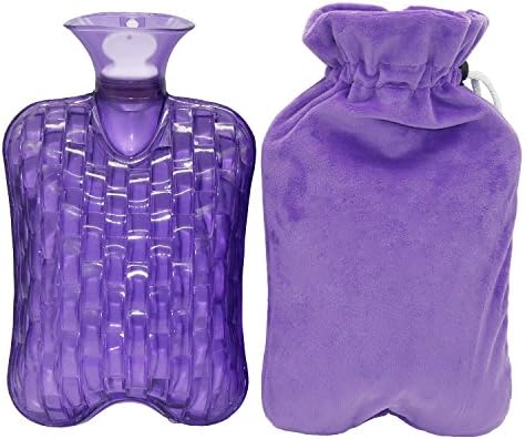KOODER Hot Water Bottle,Slow Down The Symptom of Dysmenorrhea,Winter Heating Products! 2L … (Purple)
