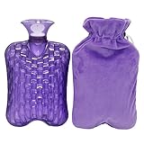 KOODER Hot Water bottle,Slow down the symptom of dysmenorrhea,Winter heating products! 2L … (Purple)