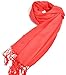 Premium Pashmina Shawls and Wraps and Scarves in Solid Colors