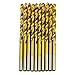50Pcs Plating Titanium Coated Metal HSS High Speed Steel Drill Bit Set Tool