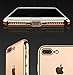 Monond Nicexx New iPhone 7 Clear Case with Gold Plated Frame Luxury Flexible Soft TPU Case Transparent for iPhone 7 (Gold)