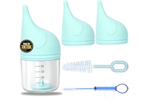 TMWUW 5 pcs Kitten Bottle Miracle Nipple for Kittens Anti-Choking Design for Newborn Kittens Puppies Small Animals (20ml)