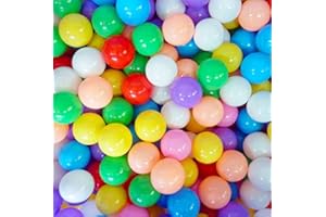 Real Relax 500pcs 5.5cm Colorful Ball Soft Plastic Ocean Ball for Baby Kid