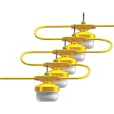 8000 Lumens ProSeries 5-Lamp Flood String LED Work Light - 50 ft