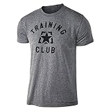Training Club - Men's Gray Tri Blend Workout Gym T-shirt