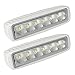 LEANINGTECH White Spreader LED Deck/Marine Lights (Set of 2) for Boat (Flood Light) 12V 18W