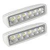LTC-White-Spreader-LED-DeckMarine-Lights-Set-of-2-for-Boat-Flood-Light-12V-18W