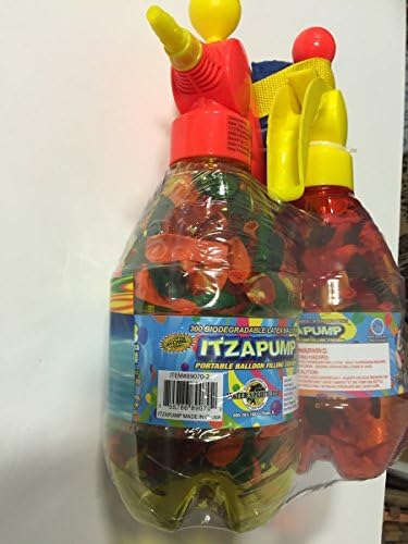 New ItzaPump Water Balloon Filling Station with 300 Biodegradable Water Balloons, Pack of 2