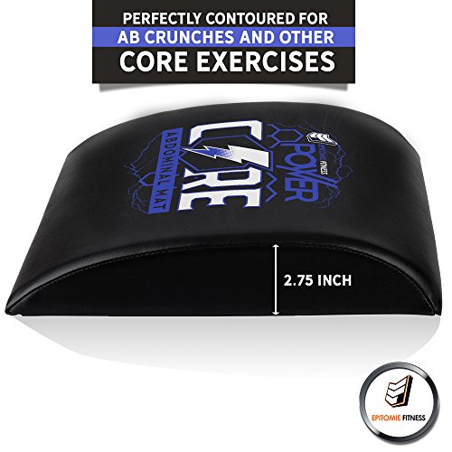 Power Core Ab Exercise Mat - Abdominal Trainer Mats For CrossFit, Sit Up Routines And Six Pack Workouts (Blue) - Thumbnail 2