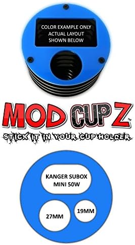 [2241] SKY BLUE MOD CUP HOLDER exclusively for KANGER SUBOX MINI 50W by MODcupZ [ vape stand insert wrap vehicle silicone auto skin case car ]