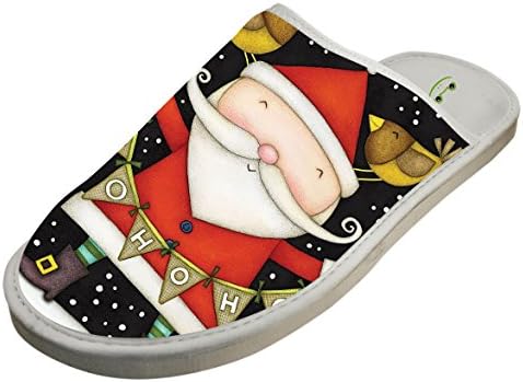 TATA FROG Christmas Indoor Slippers Soft Home Autumn Winter Warm House Slippers for Women Men Girls and Boys