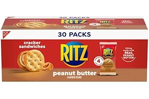 NABISCO Ritz Peanut Butter Sandwich Crackers - 30 Pack