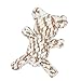 Petseeker Puppy Cotton Rope Toys Braided Bear for Playing & Teeth Cleaning for Small & Medium Dogs (Colors Sent at Random)