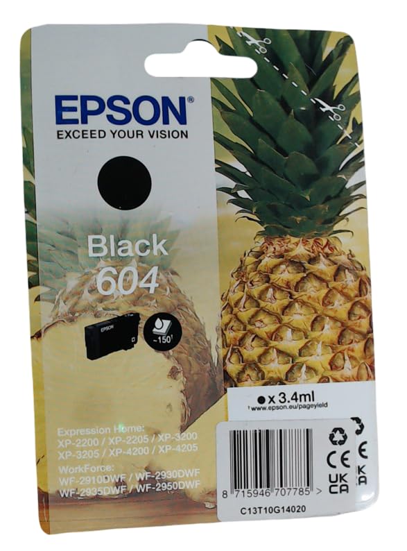 Epson Ink/604 603 Starfish 3.4ml BK SEC