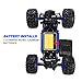 Distianert 1/12 Scale RC Truck 4WD Electric Amphibious RC Car, 2.4GHz 18km/h High Speed Monster Truck, Off-/On- Road Buggy for All Terrain