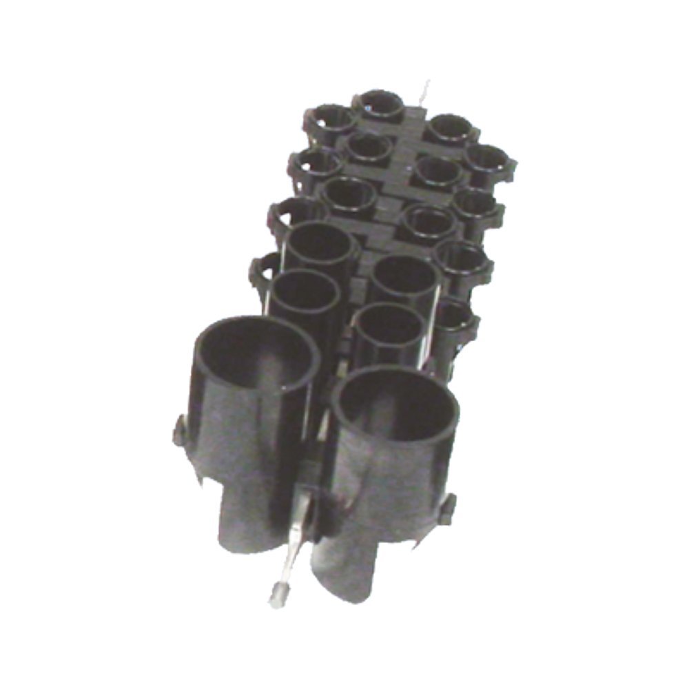Neolab 7 0045/0050 COMBI Rack for Tube Diameter 10 mm/13 mm/16 mm/30 mm, Aluminium/Plastic