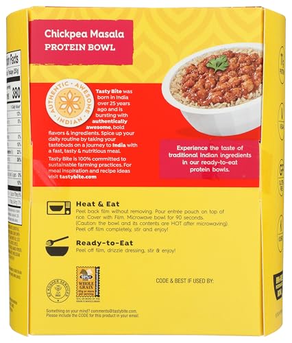 TASTY BITE CHICKPEAS & RICE BOWL ORGANIC 8.8 OZ