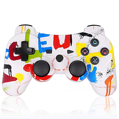 Game Controller for PS3,Wireless Gaming Controller, Double Vibration Game Controller with Upgrade Sixaxis and High-Precision Joystick for Playstation 3(Art) Game Controller for PS3,Wireless Gaming Controller, Double Vibration Game Controller with Upgrade Sixaxis and High-Precision Joystick for Playstation 3(Art)