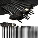 eBoTrade 32 Pcs Professional Cosmetic Makeup Brush Set Kit with Synthetic Leather Case,Black