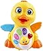 Super Interactive LED Light Up Quacking Duck Toy with Volume Control & Bump Sensors | Walking Musical Sound Toy for Toddlers and Babies | Great Baby Educational Toys | Heavy Duty & Cute Design
