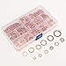 brogtrol M5 M6 M8 M10 M12 Seal Flat Ring Variety of Solid Copper Crush Washers Assortment with Box (12Values 280Pcs)