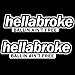iJDMTOY (2) JDM Hellabroke, Ballin Ain't Free Die-Cast Vinyl Decals, Funny JDM JDM Stickers For Car Windshield, Side Windows, Bumpers, etc