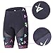 ANIVIVO Women Cycling Shorts Padded &Bicycle Riding Shorts with Anti-Slip Belt &Road Bike Shorts Comfort Tight Biking Shorts for Women(Color Printed,L)