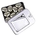 Justinstones Natural Pyrite Gemstone Healing Crystal 1 inch Mini Puffy Heart Pocket Stone Iron Gift Box (Pack of 10)