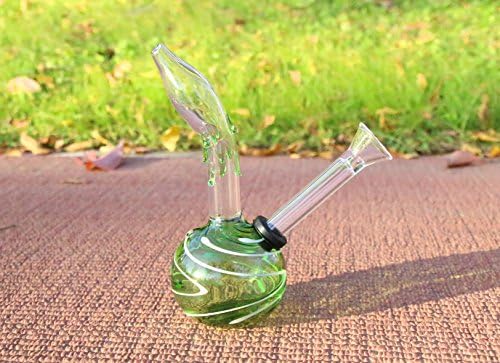 5 Inch Multicolor Glass (Green)