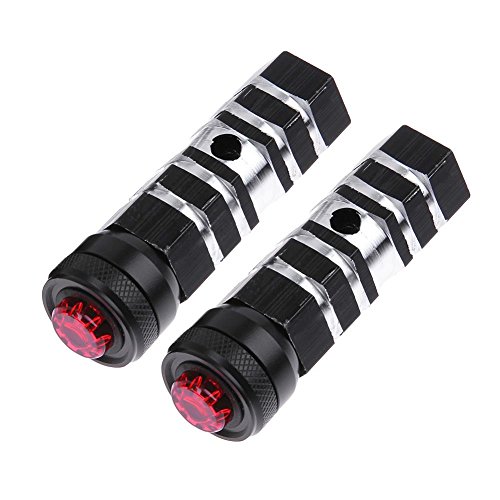 Domybest LED Safety Light MTB Bike Bicycle Pedal Front Rear Axle Foot Pegs Footrest - Thumbnail 3